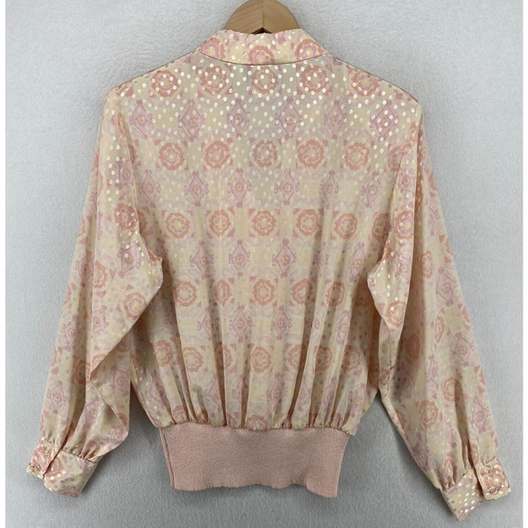 CASTLEBERRY CLUB Set Suit 12 Floral Double Breasted Top & Pleated Skirt Pink USA - Picture 3 of 16